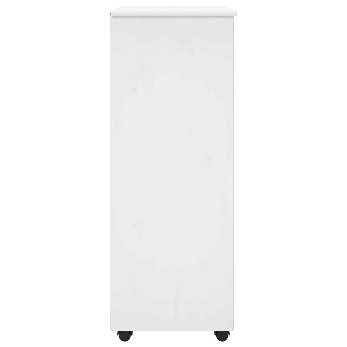 vidaXL Κινητό Ντουλάπι Λευκό 53 x 39 x 103 cm Στερεό ξύλο πεύκου