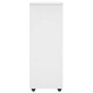 vidaXL Κινητό Ντουλάπι Λευκό 53 x 39 x 103 cm Στερεό ξύλο πεύκου