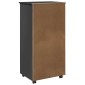 vidaXL Κινητό Ντουλάπι Γκρι 53 x 39 x 103 cm Στερεό ξύλο πεύκου
