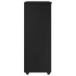 vidaXL Κινητό Ντουλάπι Μαύρο 53 x 39 x 103 cm Στερεό ξύλο πεύκου