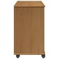 vidaXL Κινητό Ντουλάπι με τροχούς Μέλι Καφέ 63,5 x 39 x 65,5 εκ