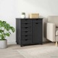 vidaXL Κινητό Ντουλάπι Γκρι 63,5 x 39 x 65,5 εκ Στερεό ξύλο πεύκου
