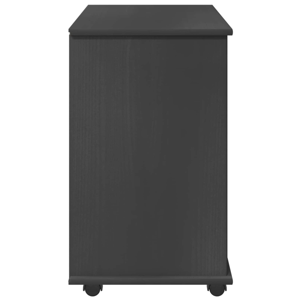 vidaXL Κινητό Ντουλάπι Γκρι 63,5 x 39 x 65,5 εκ. Στερεό ξύλο πεύκου