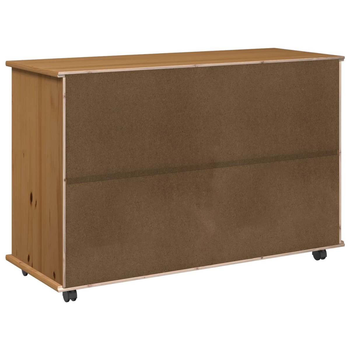 vidaXL Κινητό Ντουλάπι Μέλι Καφέ 100 x 39 x 65,5 εκ Στερεό ξύλο πεύκου
