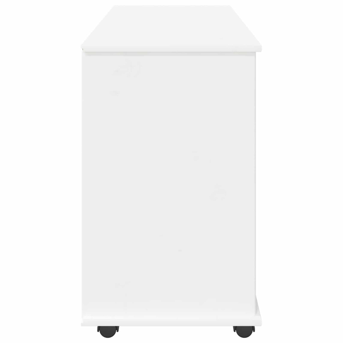 vidaXL Κινητό Ντουλάπι Λευκό 100 x 39 x 65,5 εκ Στερεό ξύλο πεύκου