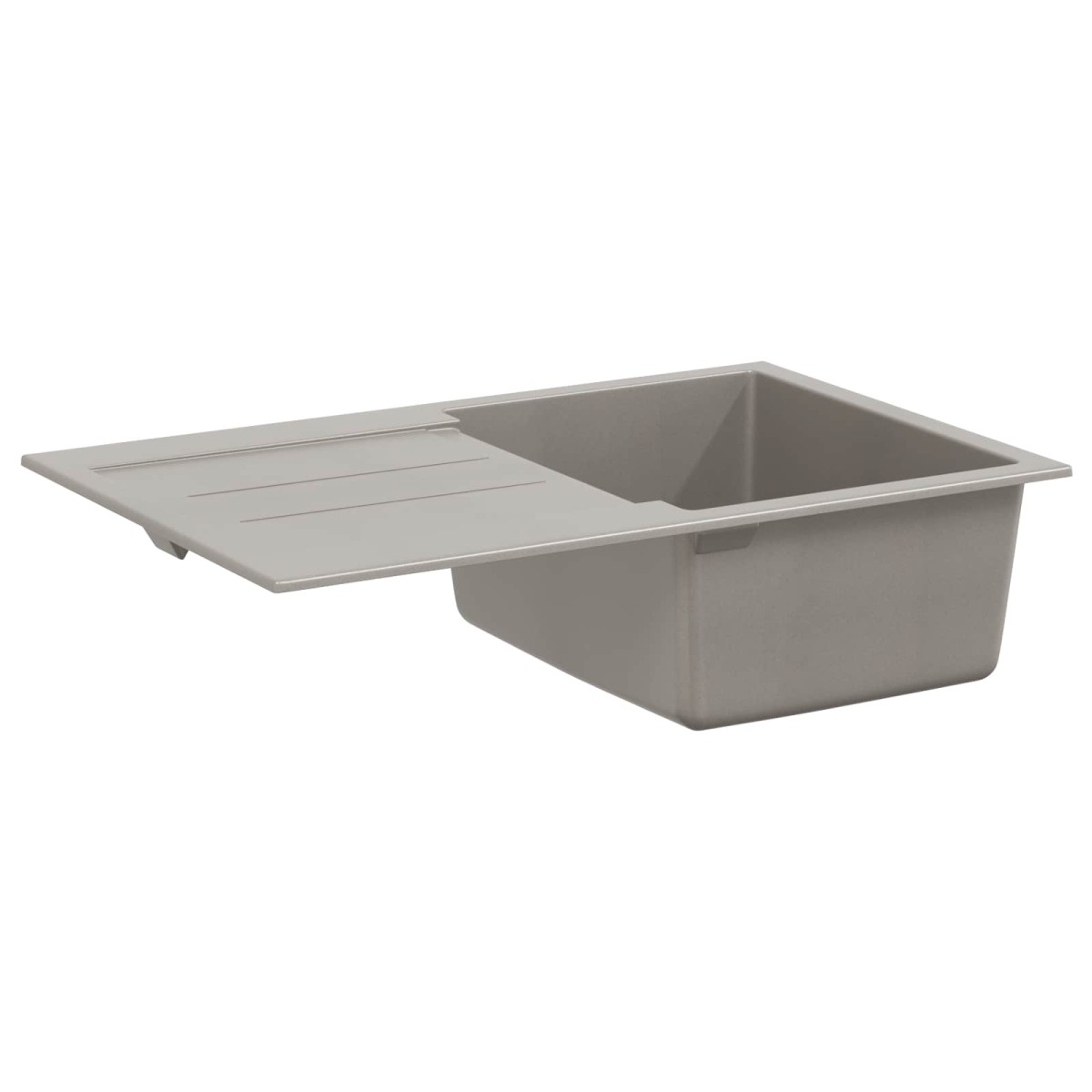vidaXL Σιντρινο Γκρι 780 x 500 mm 80% Χαλαζίας και 20% Ρητίνη