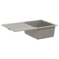 vidaXL Σιντρινο Γκρι 780 x 500 mm 80% Χαλαζίας και 20% Ρητίνη