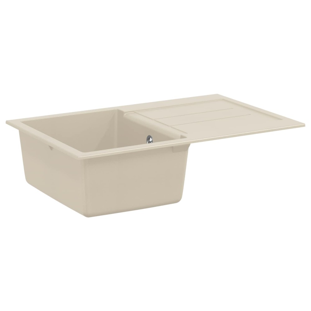 vidaXL Σιντρινο Μπεζ 780 x 500 mm 80% Χαλαζίας και 20% Ρητίνη