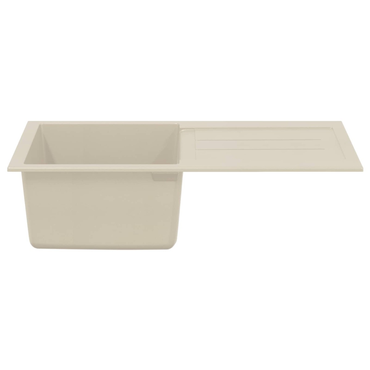 vidaXL Σιντρινο Μπεζ 780 x 500 mm 80% Χαλαζίας και 20% Ρητίνη