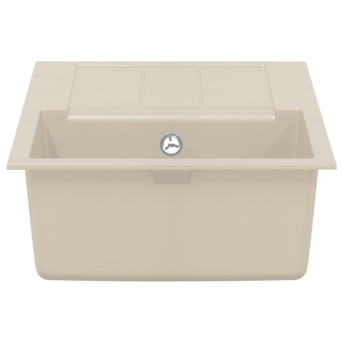 vidaXL Σιντρινο Μπεζ 780 x 500 mm 80% Χαλαζίας και 20% Ρητίνη
