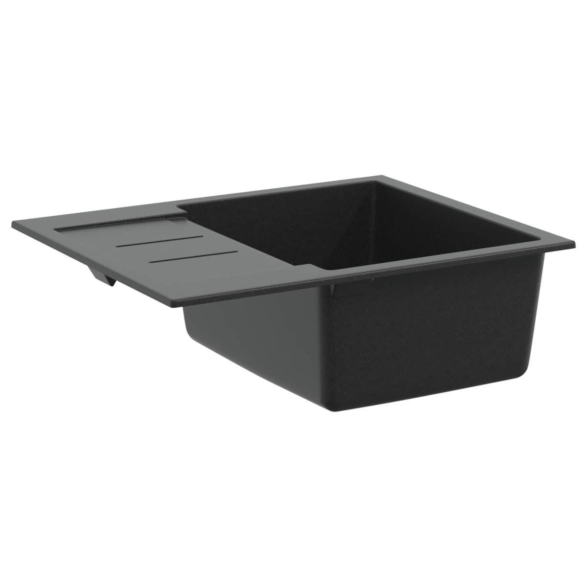vidaXL Σιντρινο Μαύρο 620 x 500 mm 80% Χαλαζίας και 20% Ρητίνη