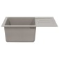 vidaXL Σιντρινο Γκρι 620 x 500 mm 80% Χαλαζίας και 20% Ρητίνη