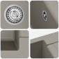 vidaXL Σιντρινο Γκρι 620 x 500 mm 80% Χαλαζίας και 20% Ρητίνη