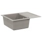 vidaXL Σιντρινο Γκρι 620 x 500 mm 80% Χαλαζίας και 20% Ρητίνη