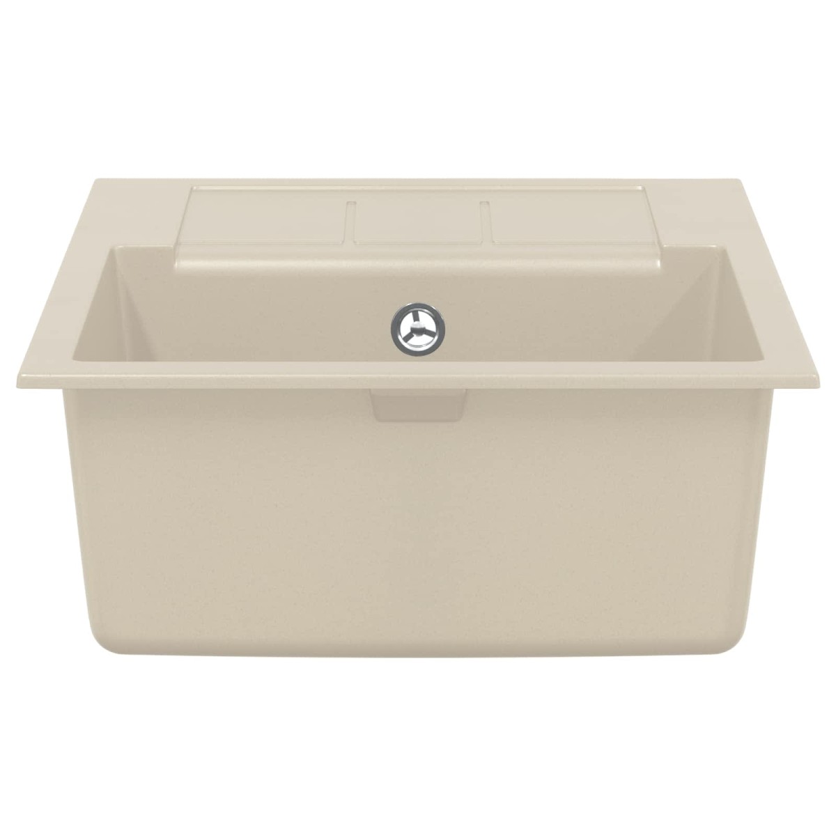 vidaXL Σιντρινο Μπεζ 620 x 500 mm 80% Χαλαζίας και 20% Ρητίνη