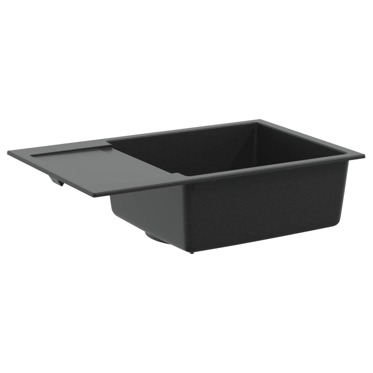 vidaXL Σιντρινο Μαύρο 780 x 500 mm 80% Χαλαζίας και 20% Ρητίνη