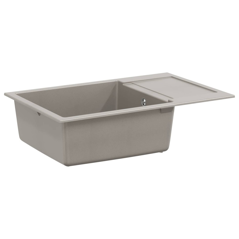 vidaXL Σιντρινο Γκρι 780 x 500 mm 80% Χαλαζίας και 20% Ρητίνη