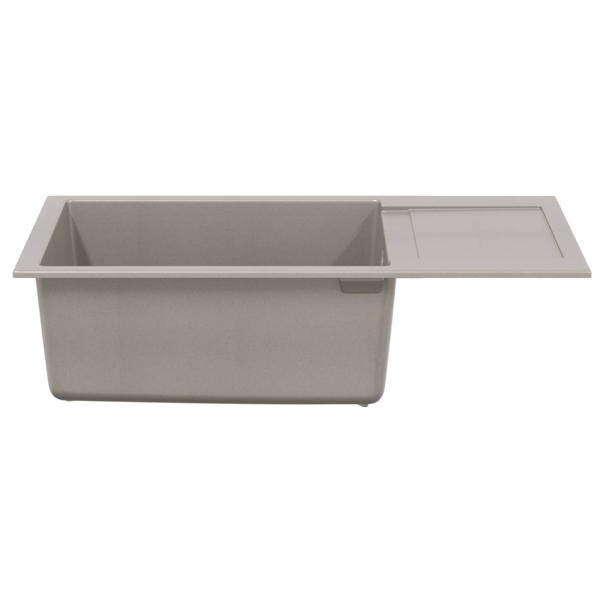 vidaXL Σιντρινο Γκρι 780 x 500 mm 80% Χαλαζίας και 20% Ρητίνη