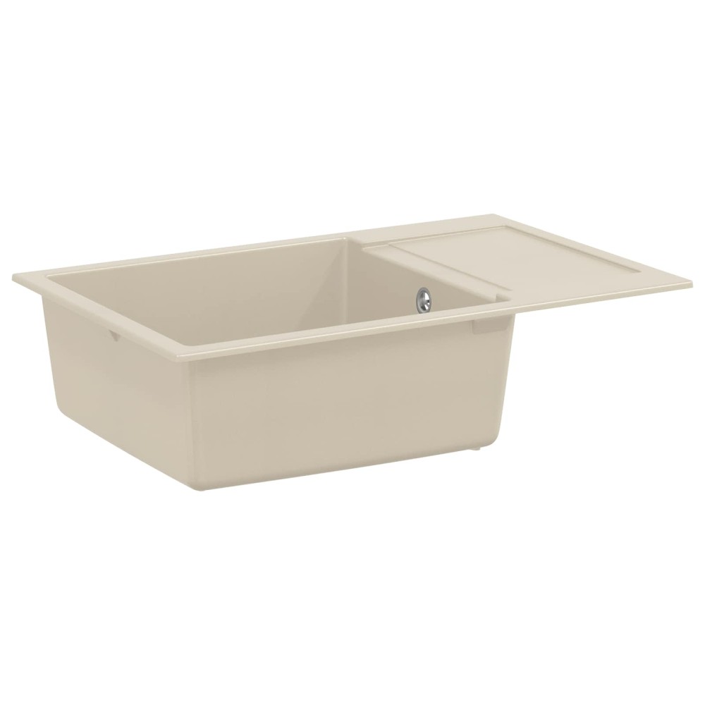 vidaXL Σιντρινο Μπεζ 780 x 500 mm 80% Χαλαζίας και 20% Ρητίνη