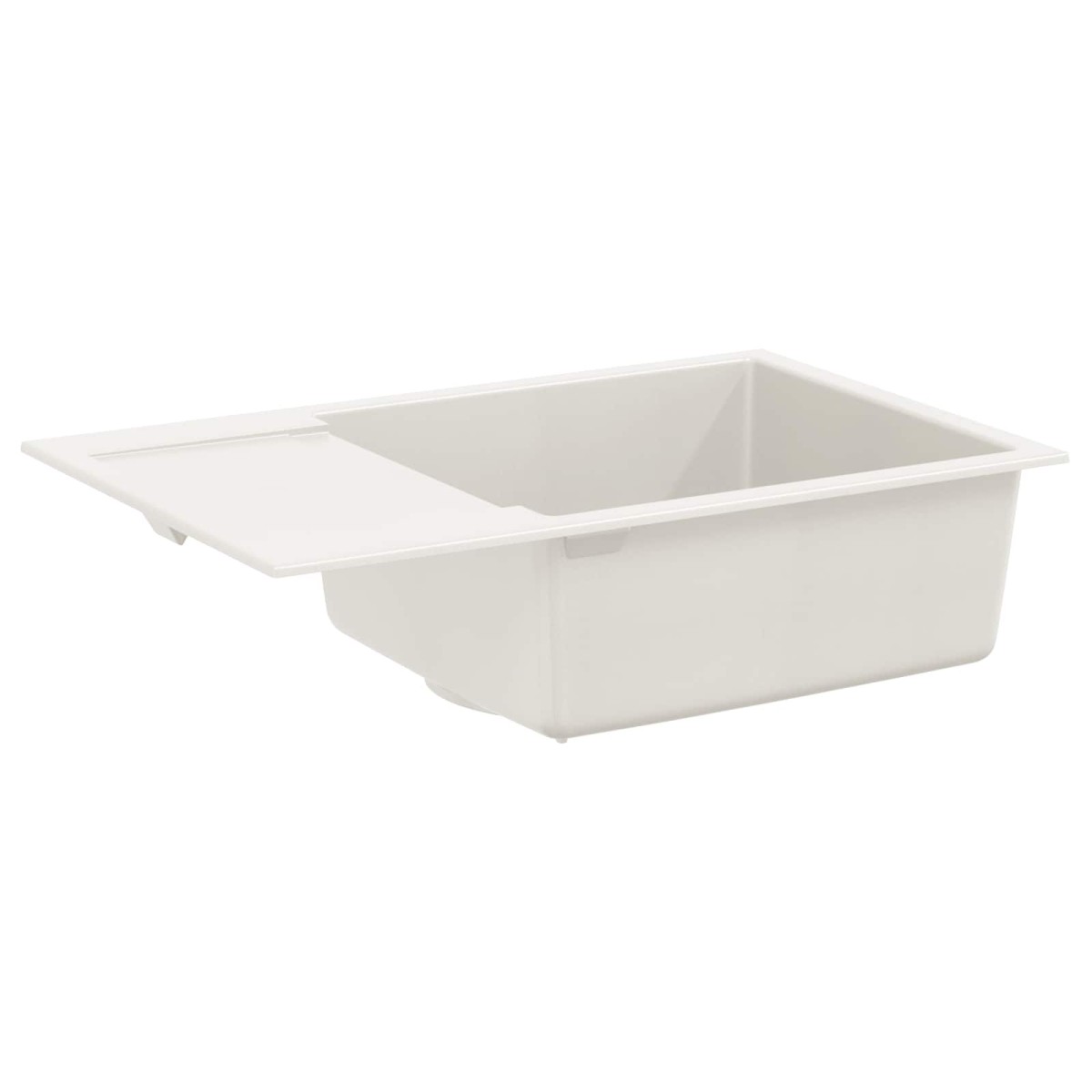 vidaXL Σιντρινο Λευκό 780 x 500 mm 80% Χαλαζίας και 20% Ρητίνη