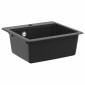 vidaXL Σιντρινο 80% Χαλαζίας και 20% Ρητίνη 470 x 440 mm Μαύρο