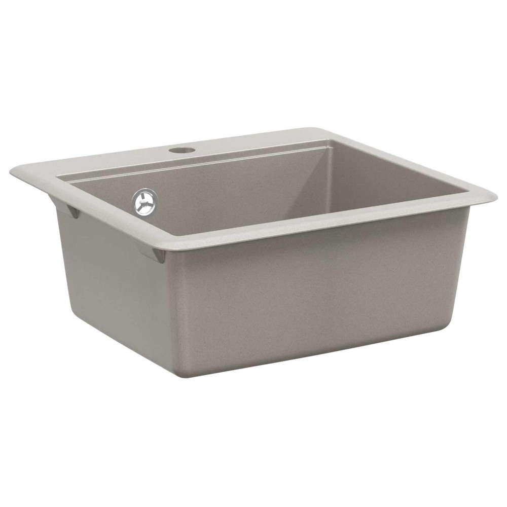 vidaXL Σιντρινο 80% Χαλαζίας και 20% Ρητίνη 470 x 440 mm Γκρι