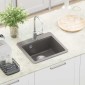 vidaXL Σιντρινο 80% Χαλαζίας και 20% Ρητίνη 470 x 440 mm Γκρι