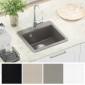 vidaXL Σιντρινο 80% Χαλαζίας και 20% Ρητίνη 470 x 440 mm Γκρι