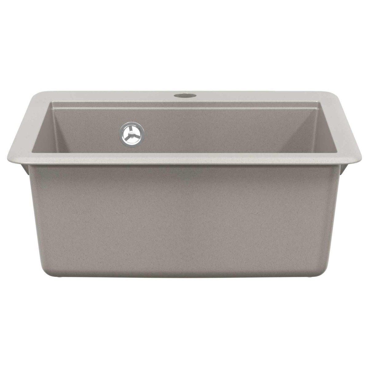 vidaXL Σιντρινο 80% Χαλαζίας και 20% Ρητίνη 470 x 440 mm Γκρι