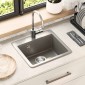 vidaXL Σιντρινο 80% Χαλαζίας και 20% Ρητίνη 470 x 440 mm Γκρι