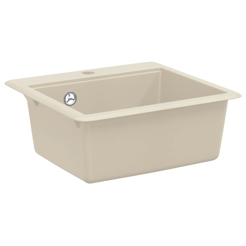 vidaXL Σιντρινο 80% Χαλαζίας και 20% Ρητίνη 470 x 440 mm Μπεζ