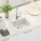 vidaXL Σιντρινο 80% Χαλαζίας και 20% Ρητίνη 470 x 440 mm Λευκό