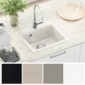 vidaXL Σιντρινο 80% Χαλαζίας και 20% Ρητίνη 470 x 440 mm Λευκό