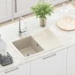 vidaXL Σιντρινο 80% Χαλαζίας και 20% Ρητίνη 670 x 460 mm Μπεζ