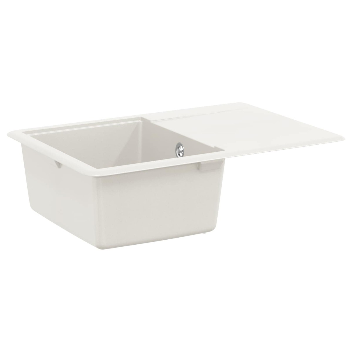 vidaXL Σιντρινο 80% Χαλαζίας και 20% Ρητίνη 670 x 460 mm Λευκό