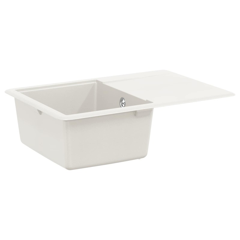 vidaXL Σιντρινο 80% Χαλαζίας και 20% Ρητίνη 670 x 460 mm Λευκό