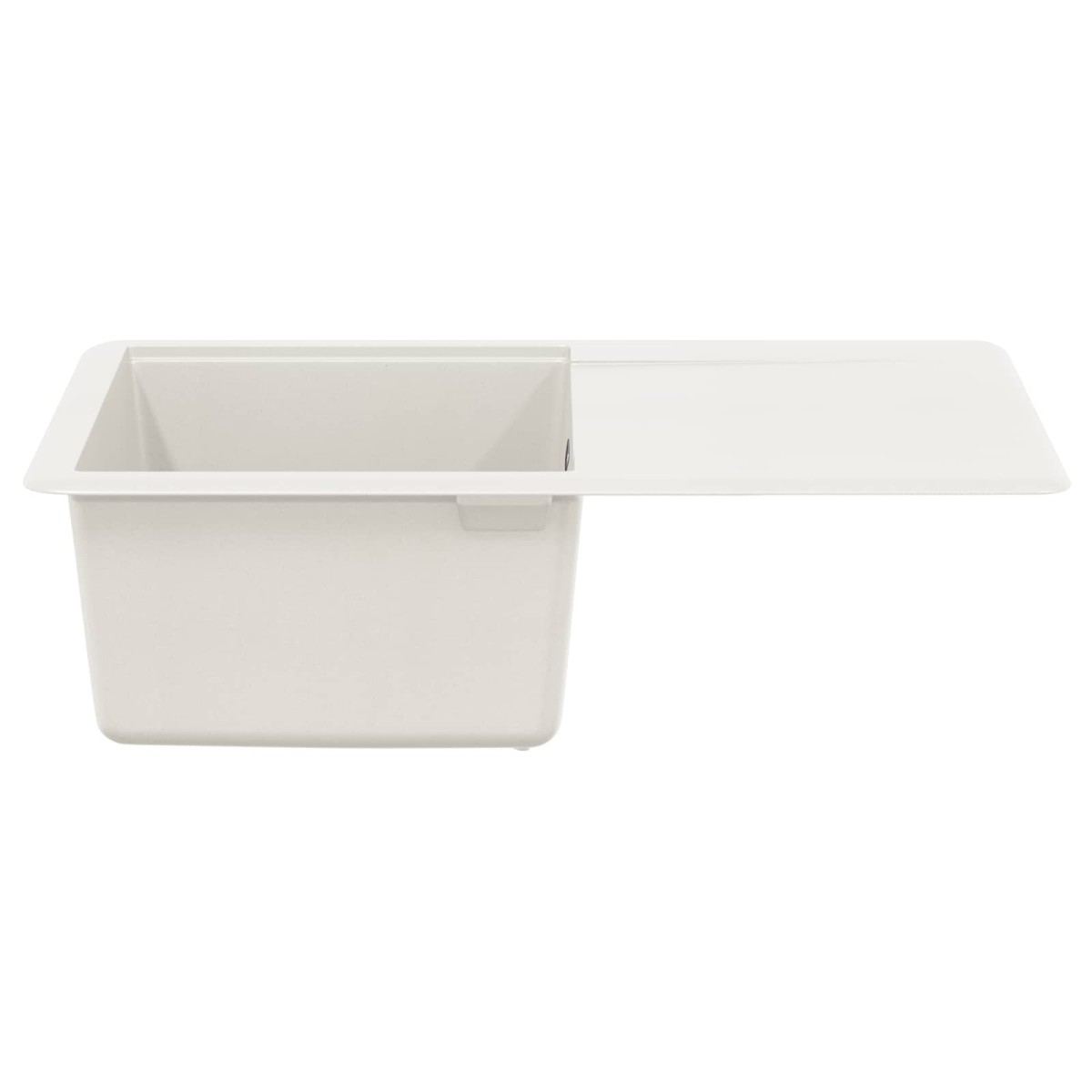 vidaXL Σιντρινο 80% Χαλαζίας και 20% Ρητίνη 670 x 460 mm Λευκό