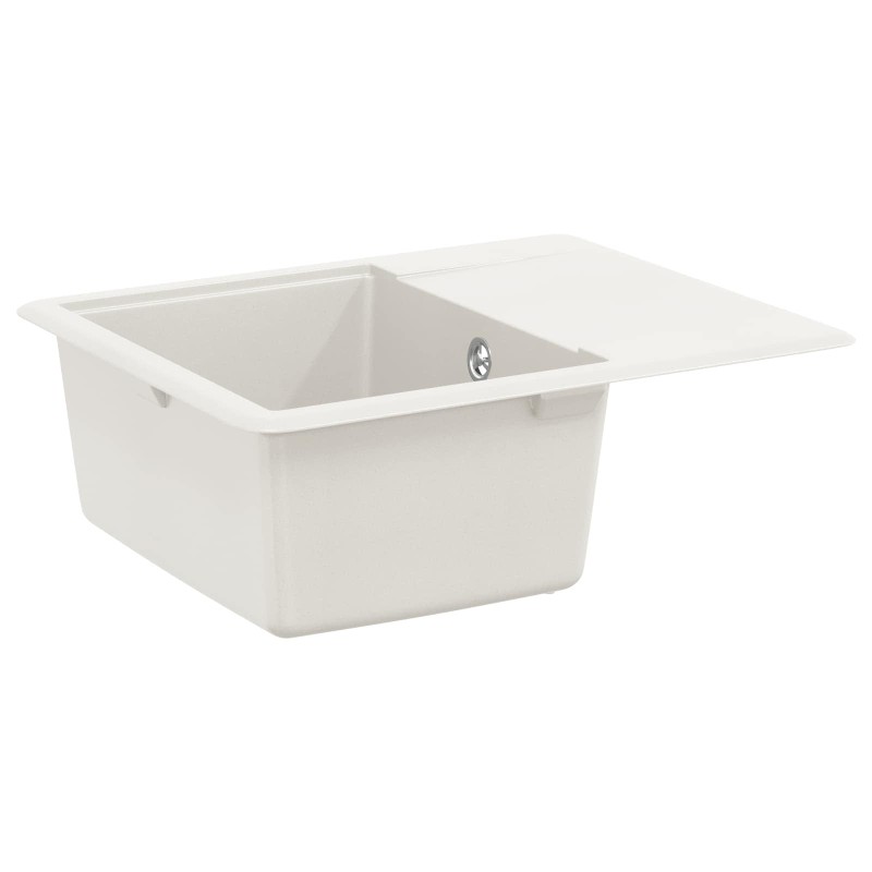 vidaXL Σιντρινο 80% Χαλαζίας και 20% Ρητίνη 560 x 460 mm Λευκό