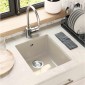 vidaXL Σιντρινο 80% Χαλαζίας και 20% Ρητίνη 370 x 460 mm Μπεζ
