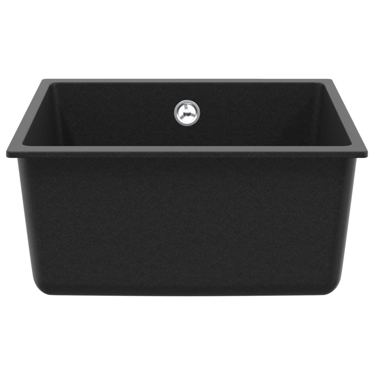 vidaXL Σιντρινο 80% Χαλαζίας και 20% Ρητίνη 430 x 460 mm Μαύρο