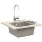 vidaXL Σιντρινο Γκρι 430 x 460 mm 80% Χαλαζίας και 20% Ρητίνη