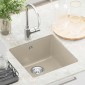 vidaXL Σιντρινο 80% Χαλαζίας και 20% Ρητίνη 430 x 460 mm Μπεζ