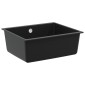 vidaXL Σιντρινο 80% Χαλαζίας και 20% Ρητίνη 530 x 460 mm Μαύρο