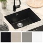 vidaXL Σιντρινο 80% Χαλαζίας και 20% Ρητίνη 530 x 460 mm Μαύρο
