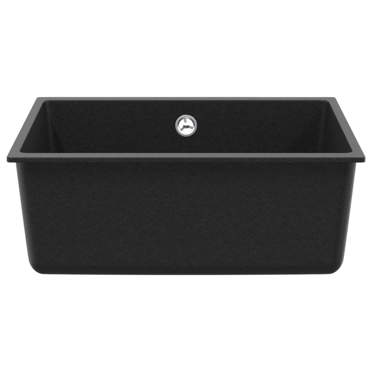 vidaXL Σιντρινο 80% Χαλαζίας και 20% Ρητίνη 530 x 460 mm Μαύρο