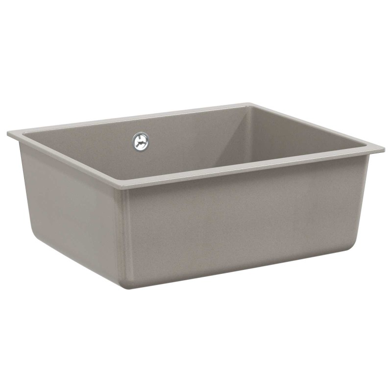 vidaXL Σιντρινο Γκρι 530 x 460 mm 80% Χαλαζίας και 20% Ρητίνη