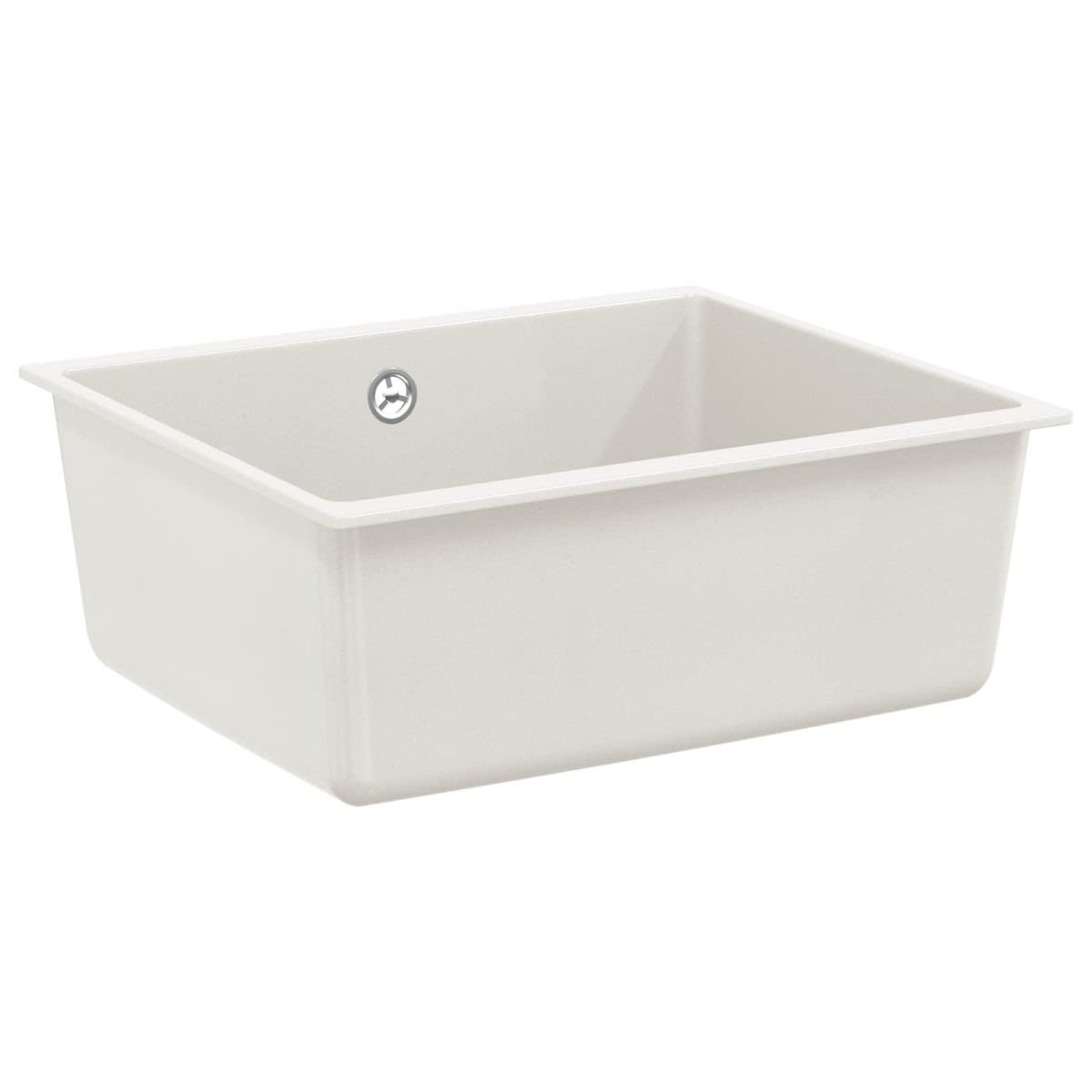 vidaXL Σιντρινο 80% Χαλαζίας και 20% Ρητίνη 530 x 460 mm Λευκό