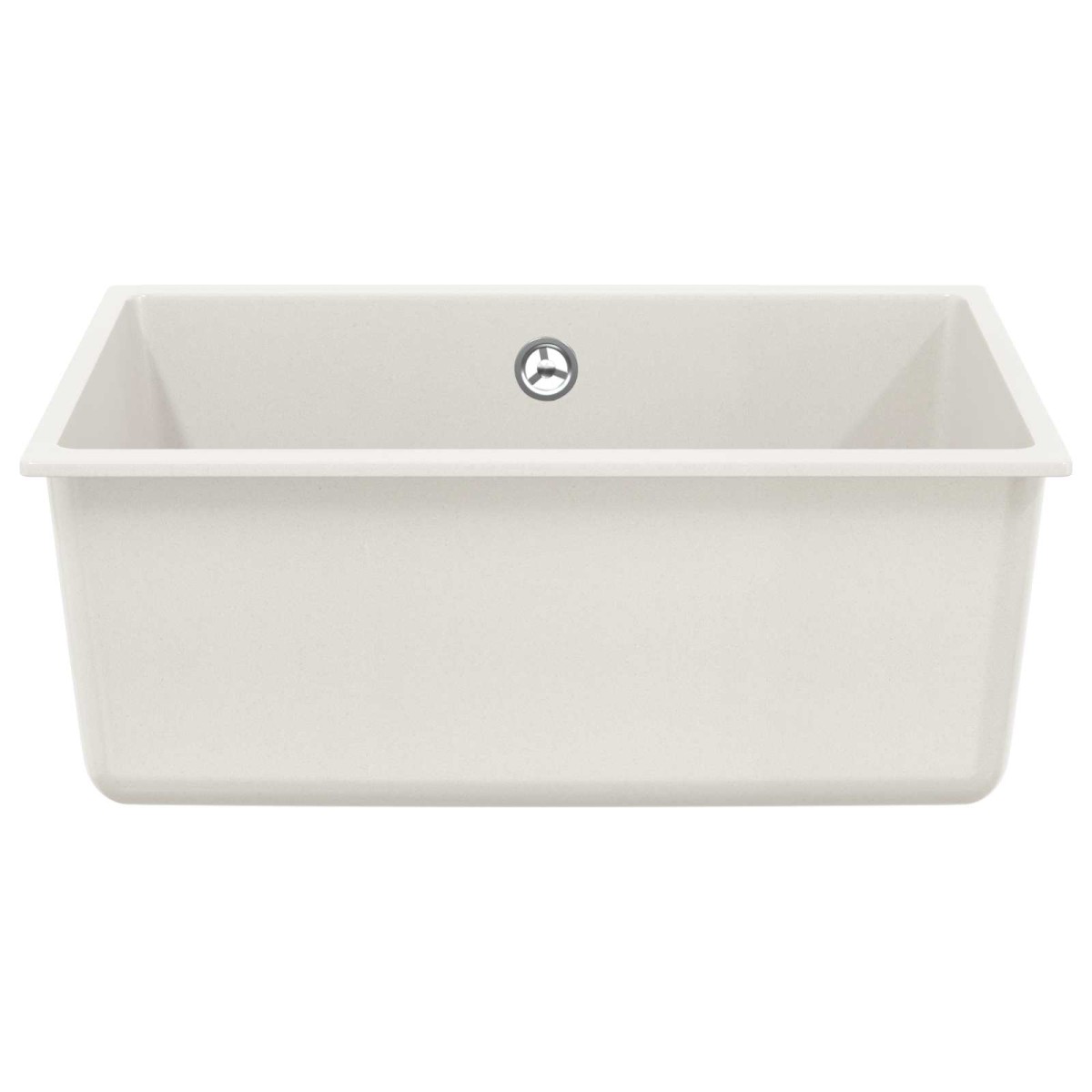 vidaXL Σιντρινο 80% Χαλαζίας και 20% Ρητίνη 530 x 460 mm Λευκό