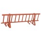 vidaXL Φρουρός χιονιού οροφής Κόκκινο 300 x 29,5 x 34,5 εκ. Ατσάλι