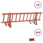 vidaXL Φρουρός χιονιού οροφής Κόκκινο 800 x 29,5 x 34,5 εκ Ατσάλι